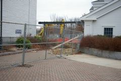 West Side of Building Looking Toward Back with Pol